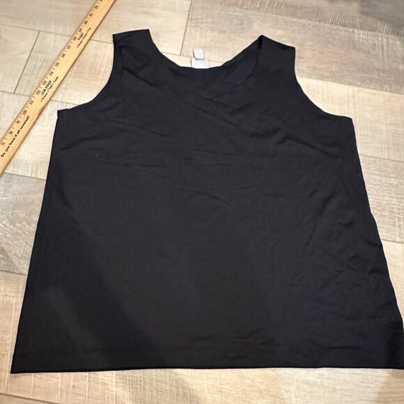 CHICOS WOMENS BLACK TANK SIZE 4 US SIZE 20 - Picture 1 of 8